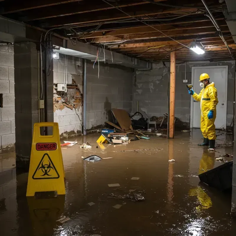 Flooded Basement Electrical Hazard in Yankton, SD Property